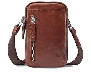 Picard Bolso bandolera BUDDY de piel de búfalo OneSize | con cremallera | Bandolera | Diario, marrón, talla única, Bolso bandolera