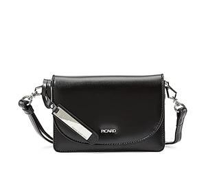 Picard Bolso de Hombro para Mujer Berlín de Piel auténtica, pequeño, Ancho: 18 cm, Altura: 12 cm, Longitud: 5 cm, con Cierre magnético, Vida Cotidiana, Salir |, Negro, Talla única, Bolso al