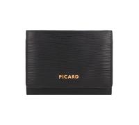 Picard Calais 1 Cartera Piel natural 12.5 cm negro