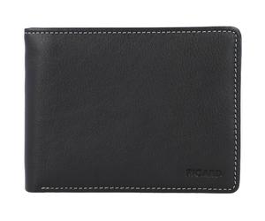 Picard Cartera Diego de cuero 12,5 cm negro