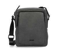 Picard Casual - Bolso Bandolera para Hombre de Piel auténtica, pequeño, con Cremallera, para Uso Diario, Salidas, Negocios, Negro, Talla única, Bolso Bandolera