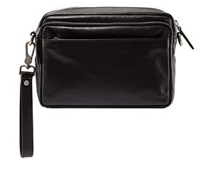 Picard Cuero bolso bandolera Buddy Clutch and Crossbody Black negro