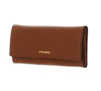 Picard Cuero Monedero Calais 1 Flap Wallet Cognac marrón Claro