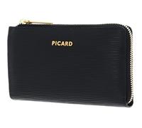 Picard Cuero Monedero Calais 1 Wallet Schwarz Negro