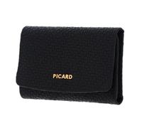 Picard Cuero Monedero Day Trip 1 Flap Wallet Black Negro