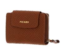 Picard Cuero Monedero Day Trip 1 Zip Wallet Cognac marrón