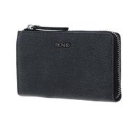 Picard Cuero Monedero Lesotho 1 Zip Wallet Black Gris Oscuro