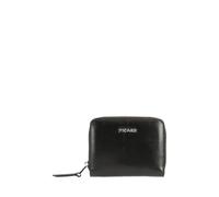 Picard Cuero Monedero Peakline 1 Zip Around Wallet Black Negro