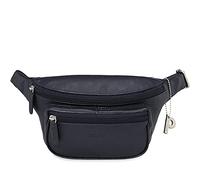 Picard Riñonera Unisex Luis de Piel de Vacuno, pequeña, Mediana, con Cremallera, riñonera para el día a día, Salir, Viajar, Azul, Talla única, Riñonera