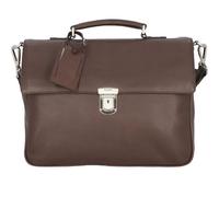 Picard Maletín auténtico de cuero 39 cm marrón