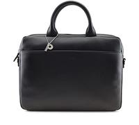 Picard Maletín Unisex Milano de Piel de Vaca | con Cremallera | maletín | Negocios, Negro, 28x37,5x4,5cm