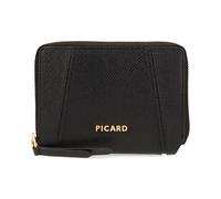 Picard Monedero Chic Way 1 Zip Around Wallet Black Negro