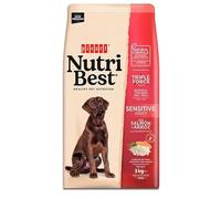 Picart Nutribest Adulto Sensitive Salmón & Arroz 15 Kg - Comida para Perros - Alimento Completo para Perros Adultos - Pollo y Arroz Natural