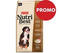 Picart Nutribest - Pienso para perro adulto - Cerdo ibérico y arroz - Cantidad: 12 + 3 kg GRÁTIS