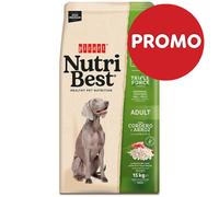 Picart Nutribest - Pienso para perro adulto - Cordero y arroz - Cantidad: 12 + 3 kg GRÁTIS