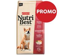 Picart Nutribest Puppy Sensitive - Pienso para cachorros con sensibilidades - Salmón y arroz - Cantidad: 15 kg