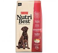 Picart Nutribest Sensitive - Pienso para perros adultos con sensibilidades - Salmón y arroz - Cantidad: 15 kg