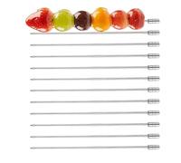 Picas De Cóctel Para Aperitivo | Pinchos De Acero Inoxidable Juego De 12 Piezas - Dientes Decorativos Para Guarnición,Buffet Cumpleaños Boda Vino Queso Frutas Ensalada Sushi Postre Bebida Ba