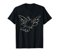 Picasso Floral Dove Line Artwork Gráfico Camiseta