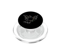 Picasso Floral Dove Line Artwork Gráfico PopSockets PopGrip para MagSafe