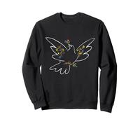 Picasso Floral Dove Line Artwork Gráfico Sudadera