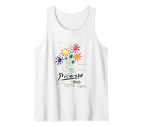 Picasso Flores Dibujo Clásico Arte Gráfico Camiseta sin Mangas