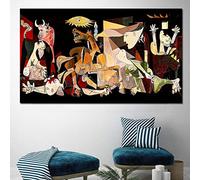 Picasso Guernica Vintage Clásico Alemania Figura Lienzo Impresión Arte Impresión Póster POP Arte de pared Imágenes para decoración del hogar 80x165cm con marco