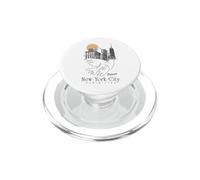 Picasso Peace Dove Nueva York Horizonte Paisaje Urbano Arte Dibujo PopSockets PopGrip para MagSafe