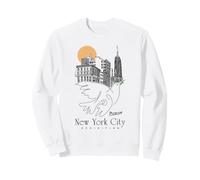 Picasso Peace Dove Nueva York Horizonte Paisaje Urbano Arte Dibujo Sudadera