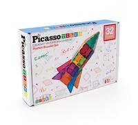 Picasso Tiles Bloques Magnéticos 32 Piezas,construcción magnetica,Juego Educativo Stem. Apto para niños a Partir de 3 años.