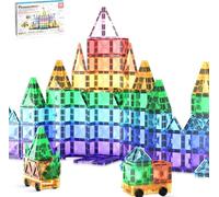 PicassoTiles 120 Piezas Bloques de Construcción Magnéticos Tamaño Mini Serie Diamante Juguetes Educativos Kit STEM PTM120