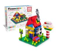 Picassotiles 259pcs Bloque de construccin de azulejos de ladrillo magntico Conjunto de combinacin compatible con otros azulejos de ms de 50 a