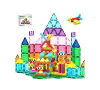 Picassotiles Azulejos magnticos y Hedgehog 2-In1 Interlucking Pincel Conector Magnet Bloques Construccin Conjunto de aprendizaje Juguetes Plain