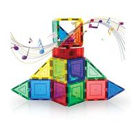 PicassoTiles Interactive Musical Magnetic Building Tile Toy Set