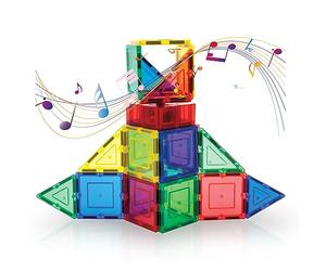 PicassoTiles Interactive Musical Magnetic Building Tile Toy Set