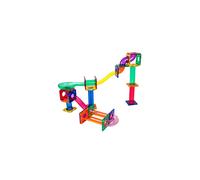 PicassoTiles Marble Run - Juego de pista de carreras de 50 piezas con fichas magn ticas, juguetes de construcci n y aprendizaje STEM, kit educati