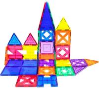 PicassoTiles PT33 - Edificio de Piezas. 33pcs Bloques de Edificio 3D, Kit de construcción Educativo, Creatividad más allá de la imaginación