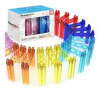 PicassoTiles Support Column Expansion Support Pack for Magnetic Race CarTrack Magnet Tile Building Block Construction Kit Education Toy Boys Girls STEM Puzzle Toy Kids Boy Girl Toddler 3