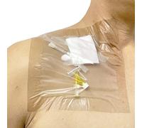 PICC Line - Protector de vendaje de ducha, barrera impermeable y transparente, 7 unidades (7 x 7 pulgadas)