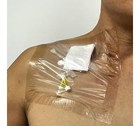 PICC Line - Protector de vendaje para ducha, película transparente, barrera de apósito para heridas, impermeable, 7 unidades (9 x 9 pulgadas)