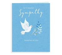Piccadilly Greetings Group Ltd K70073 - Tarjeta de condolencias (20,3 x 15,2 cm), color blanco