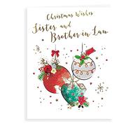 Piccadilly Greetings Group Ltd Koko Designs K91019 - Tarjeta de Navidad contemporánea para cuñado y cuñado, 8 x 6 pulgadas