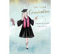 Piccadilly Greetings On your Graduation Card Felicitaciones Femenino - 20.3 x 15.2 cm