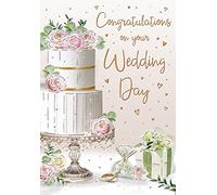 Piccadilly Greetings Regal Publishing, C80636 - Tarjeta de ocasión para boda, 22,86 x 15,24 cm