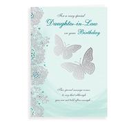 Piccadilly Greetings Regal Publishing C80952 - Tarjeta de cumpleaños para nuera, 22,8 x 15,2 cm, color verde