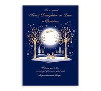 Piccadilly Greetings Regal Publishing C85583 - Tarjeta de Navidad para hijo y nuera, 22,8 x 15,2 cm