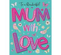 Piccadilly Greetings Regal Publishing - Tarjeta de cumpleaños para mamá (20,3 x 15,2 cm)
