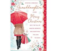 Piccadilly Greetings Regal Publishing - Tarjeta de Navidad para nieta (25,4 x 17,78 cm), diseño tradicional
