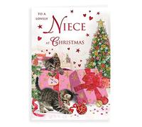 Piccadilly Greetings Regal Publishing - Tarjeta de Navidad para sobrina (22,8 x 15,2 cm)