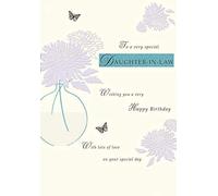 Piccadilly Greetings Tarjeta de cumpleaños moderna para nuera, 9 x 6 pulgadas